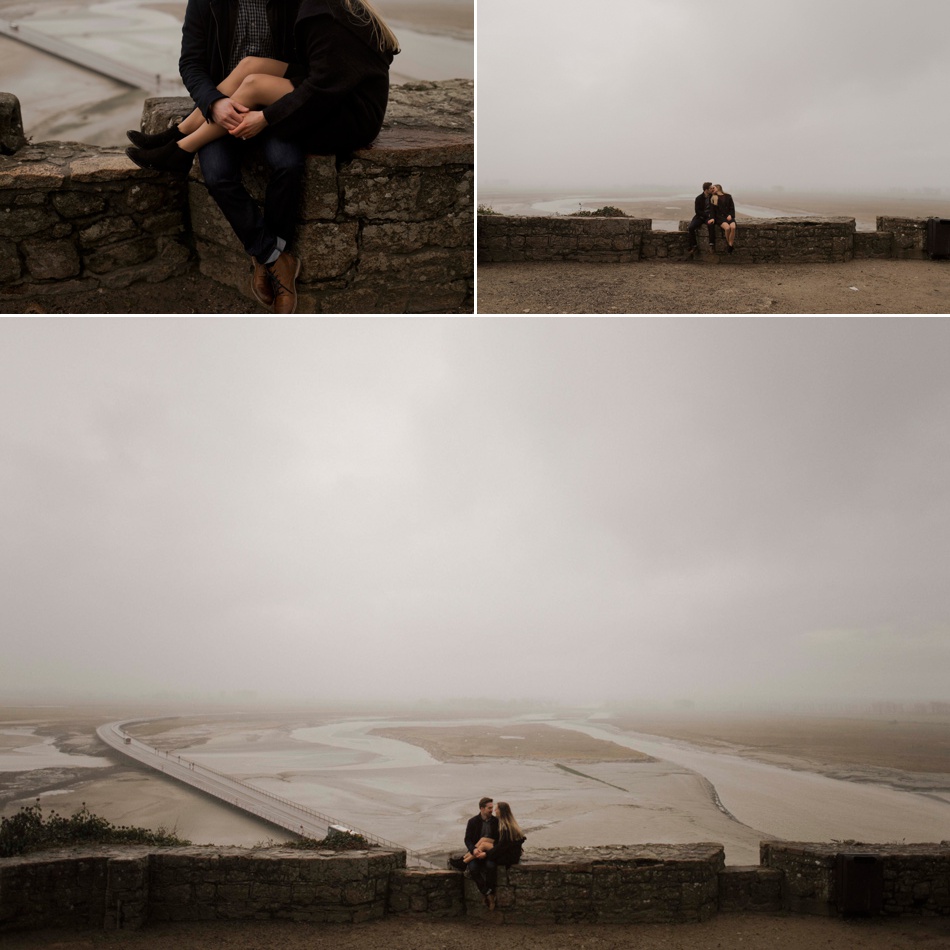 couple photography mont saint michel