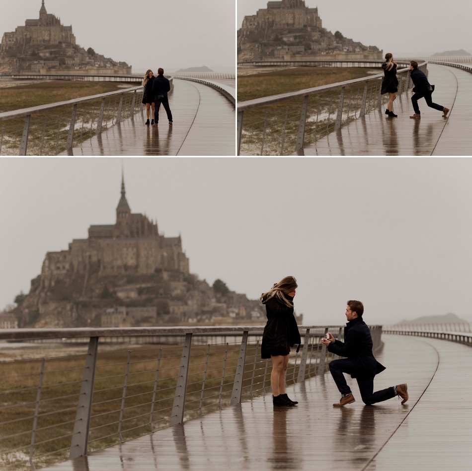 proposal in Le Mont Saint Michel