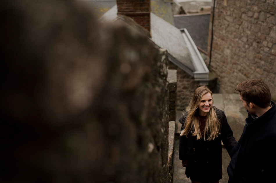 cloudy windy elopement normandy