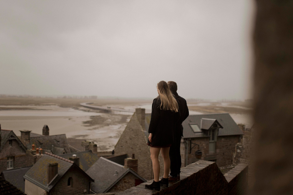 mont saint michel rooftops