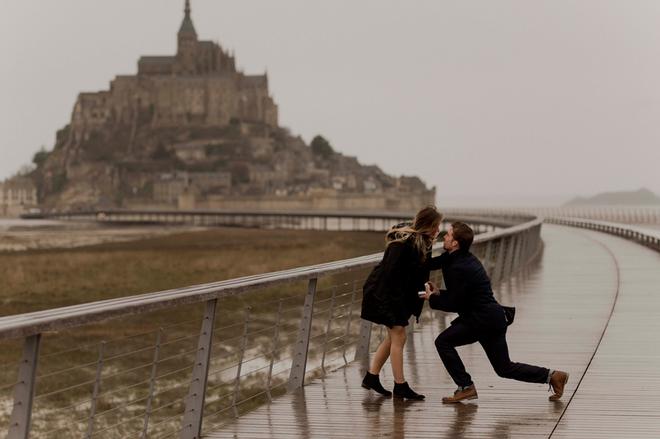 demande en mariage surprise mont saint michel