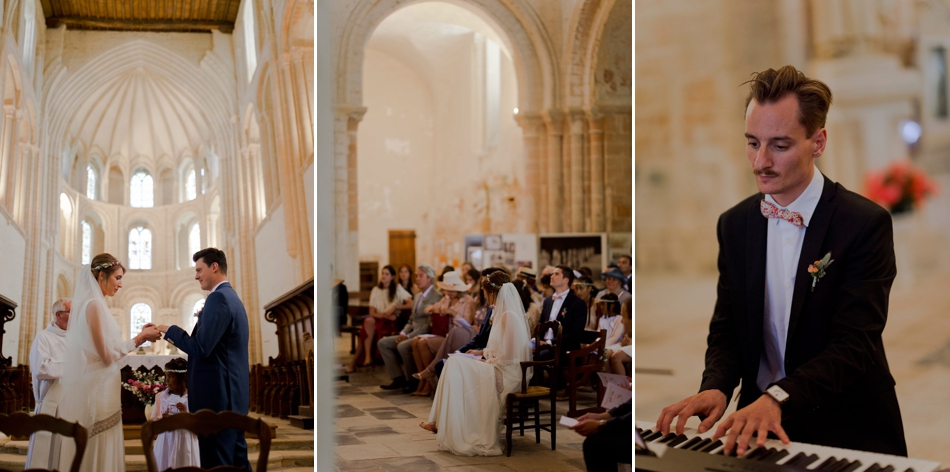 tryptique mariage église