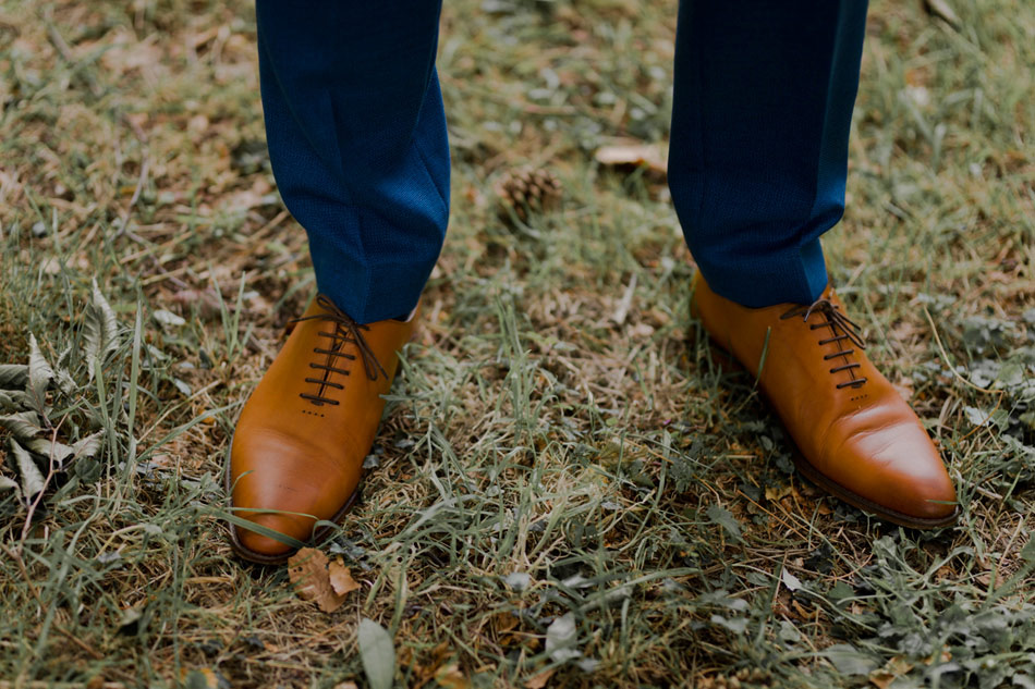 chaussures du marié camel