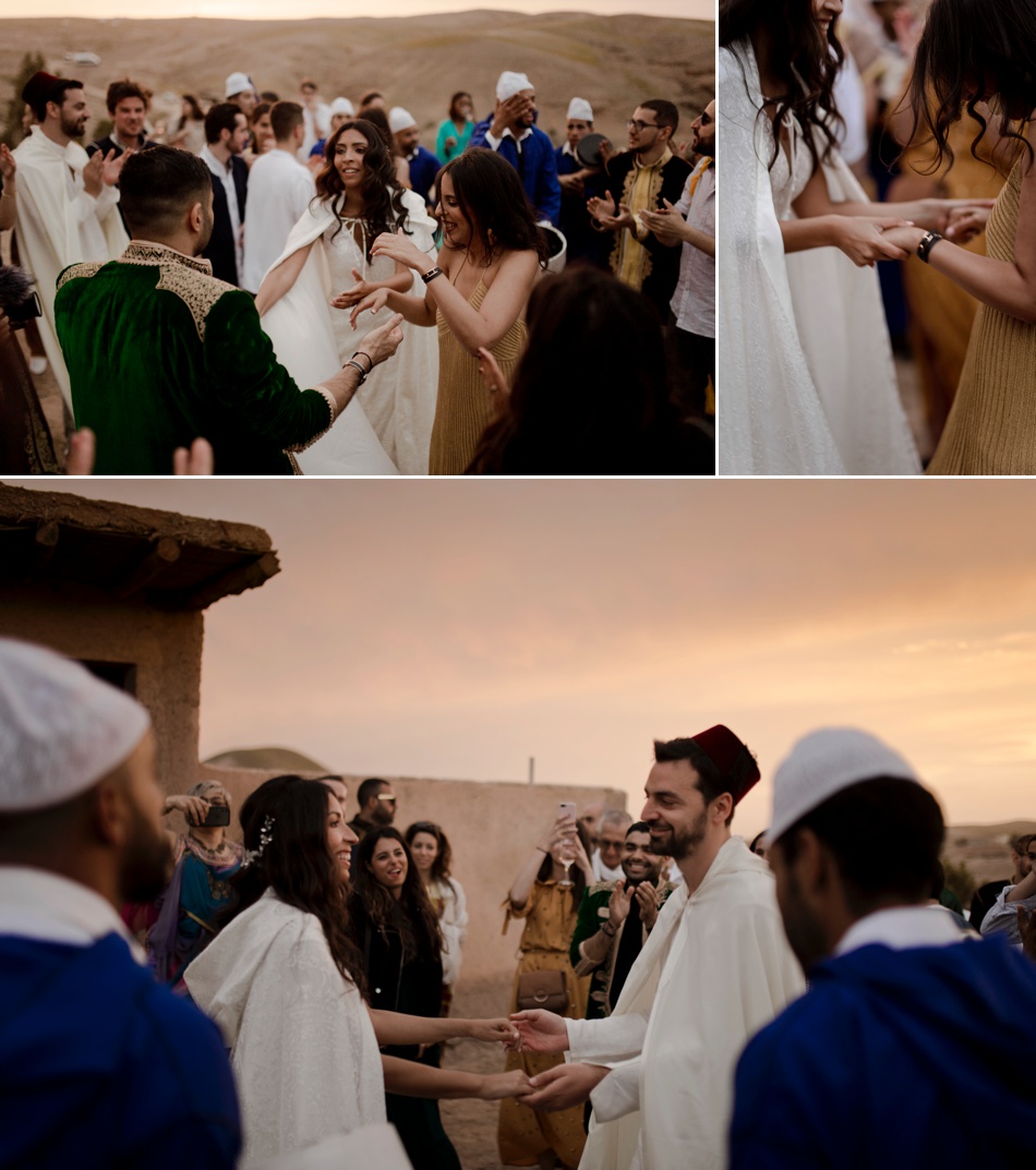 bride and groom dance in marrakech