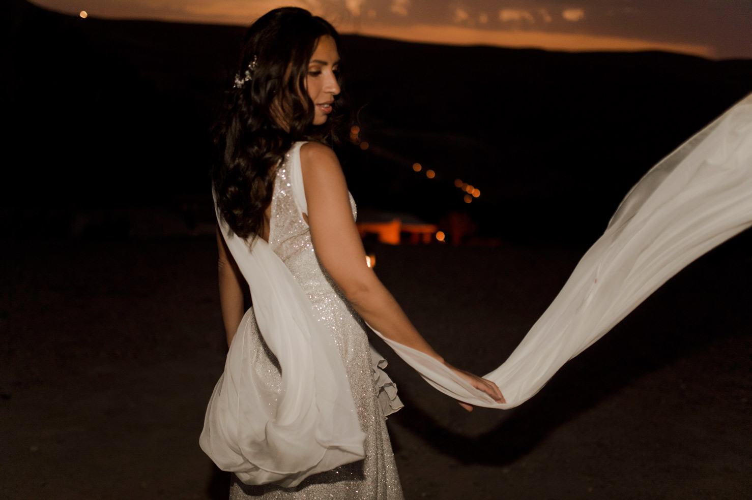 bride in the desert of Agafay