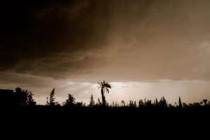 photo d'un orage au Maroc