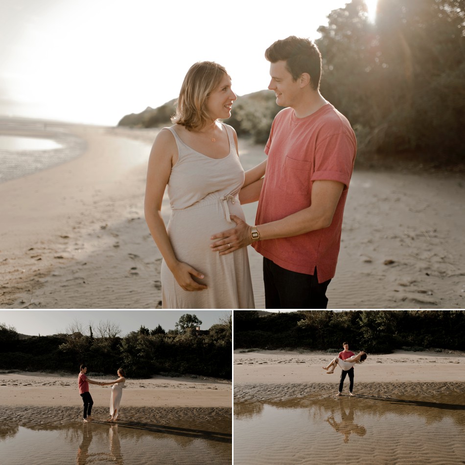 Photos grossesse à la plage