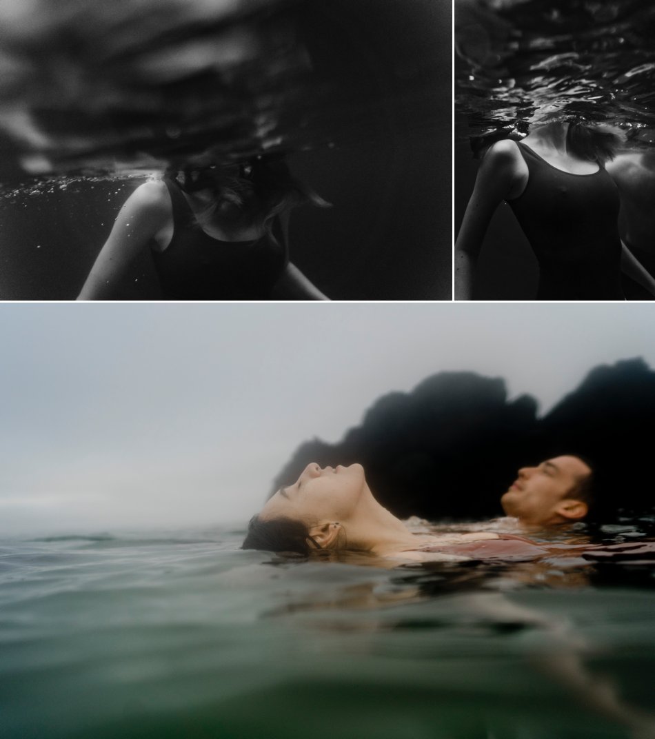 photos de couple sous l'eau
