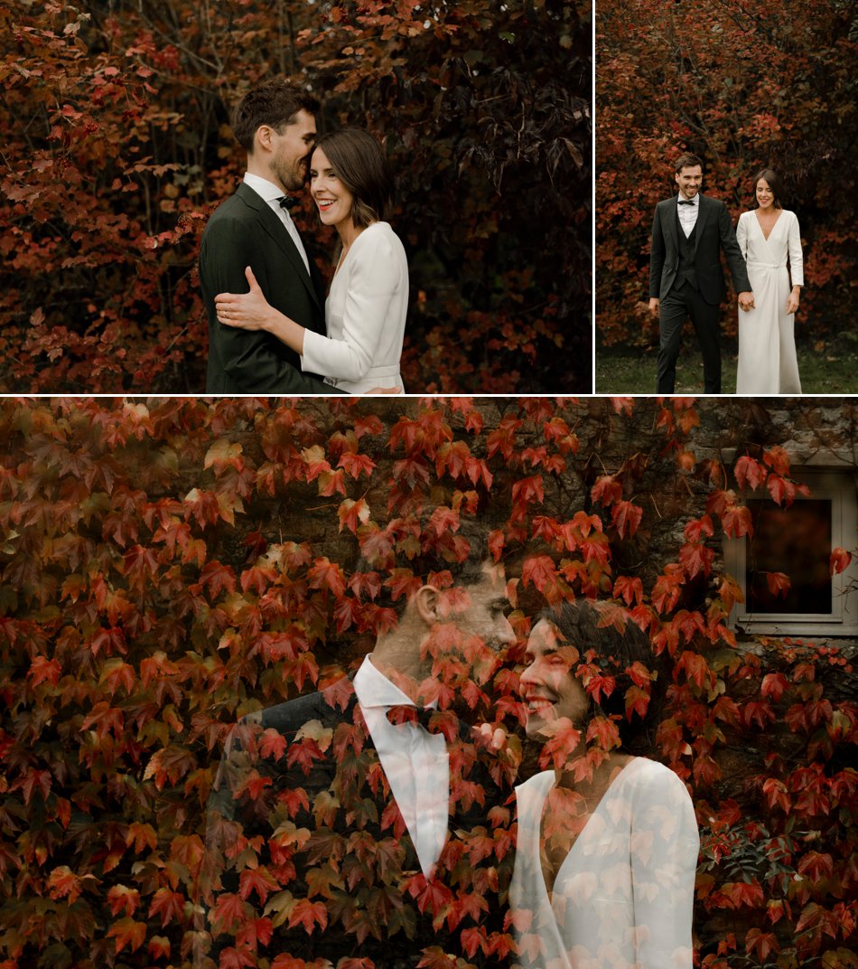 seance photo mariage en automne