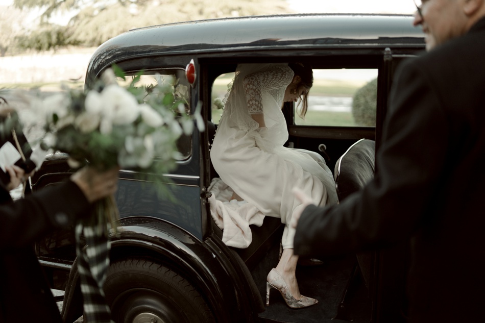 photographe mariage vintage en hiver