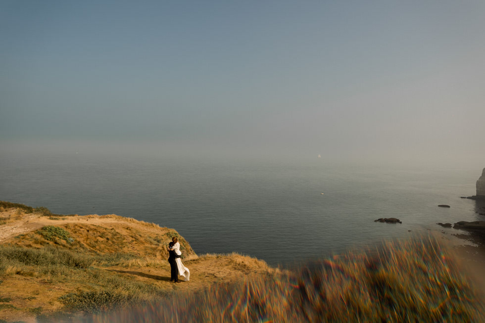 seance photo mariage en bord de mer
