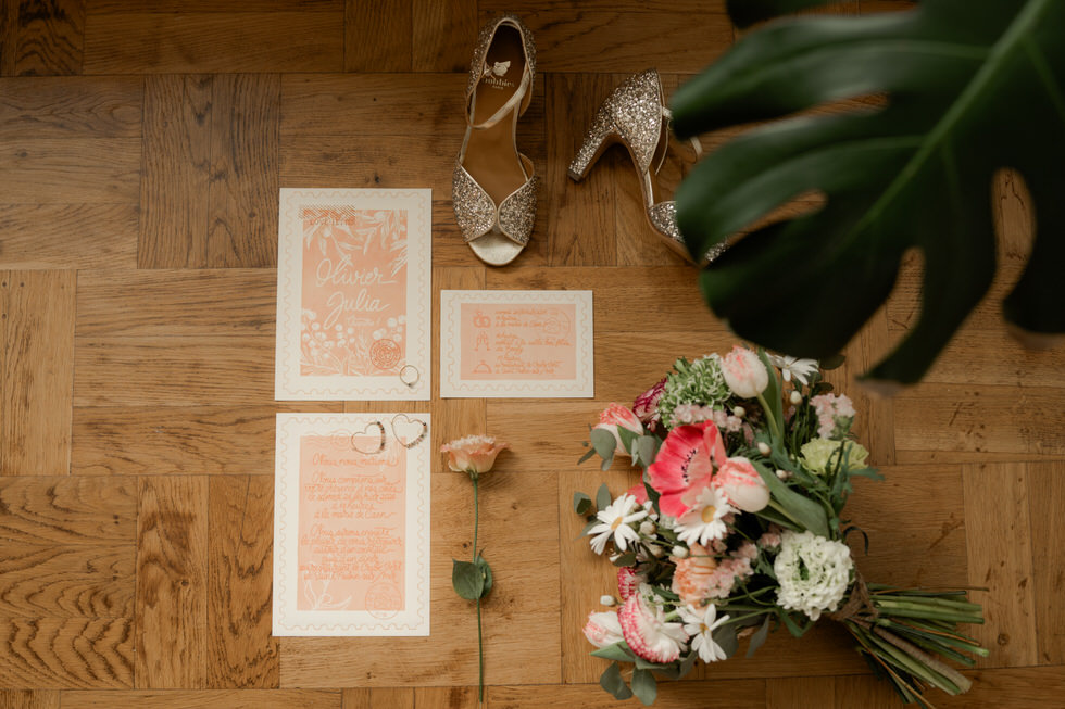 Flatlay mariage