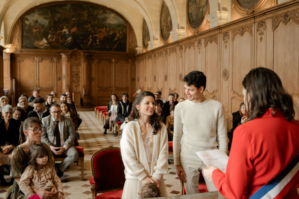 Mariage civil en petit comité