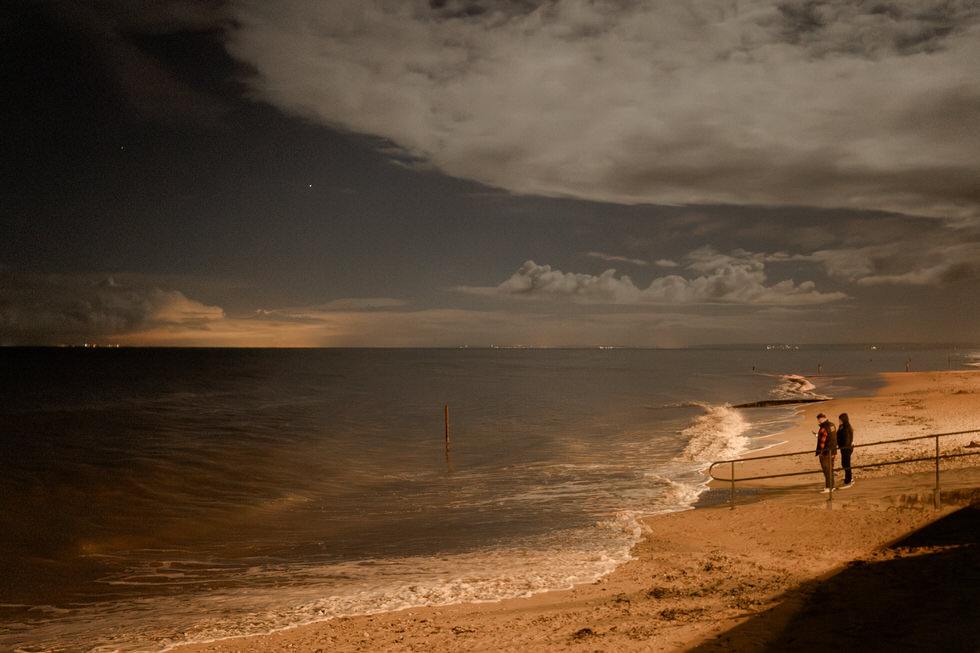 Promenade en bord de plage