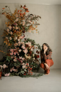 Solveig et Ronan studio photo en fleurs